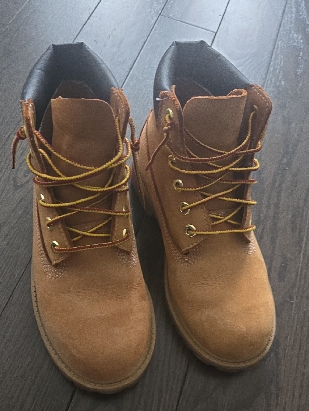 Timberland Kids Wheat/Tan Lace-Up Boots